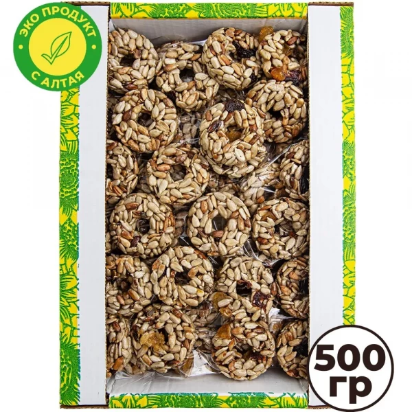 №3 Козинаки из подсолнечника с медом и сухофруктами "Зачетные" 500г в Усть-куте