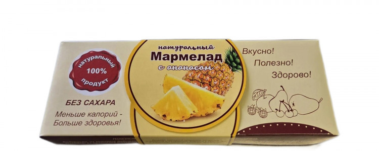  Мармелад натуральный "Ананас" 140г  в Усть-куте