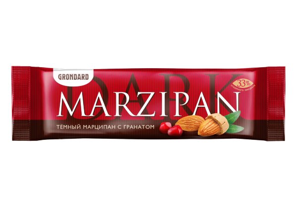 №1 TM Grondard     (10973) Батончики глазированные Марципановые ГРАНАТ, (24шт по 50г)       в Усть-куте